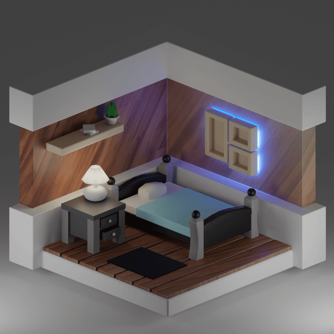 Isometric Bedroom