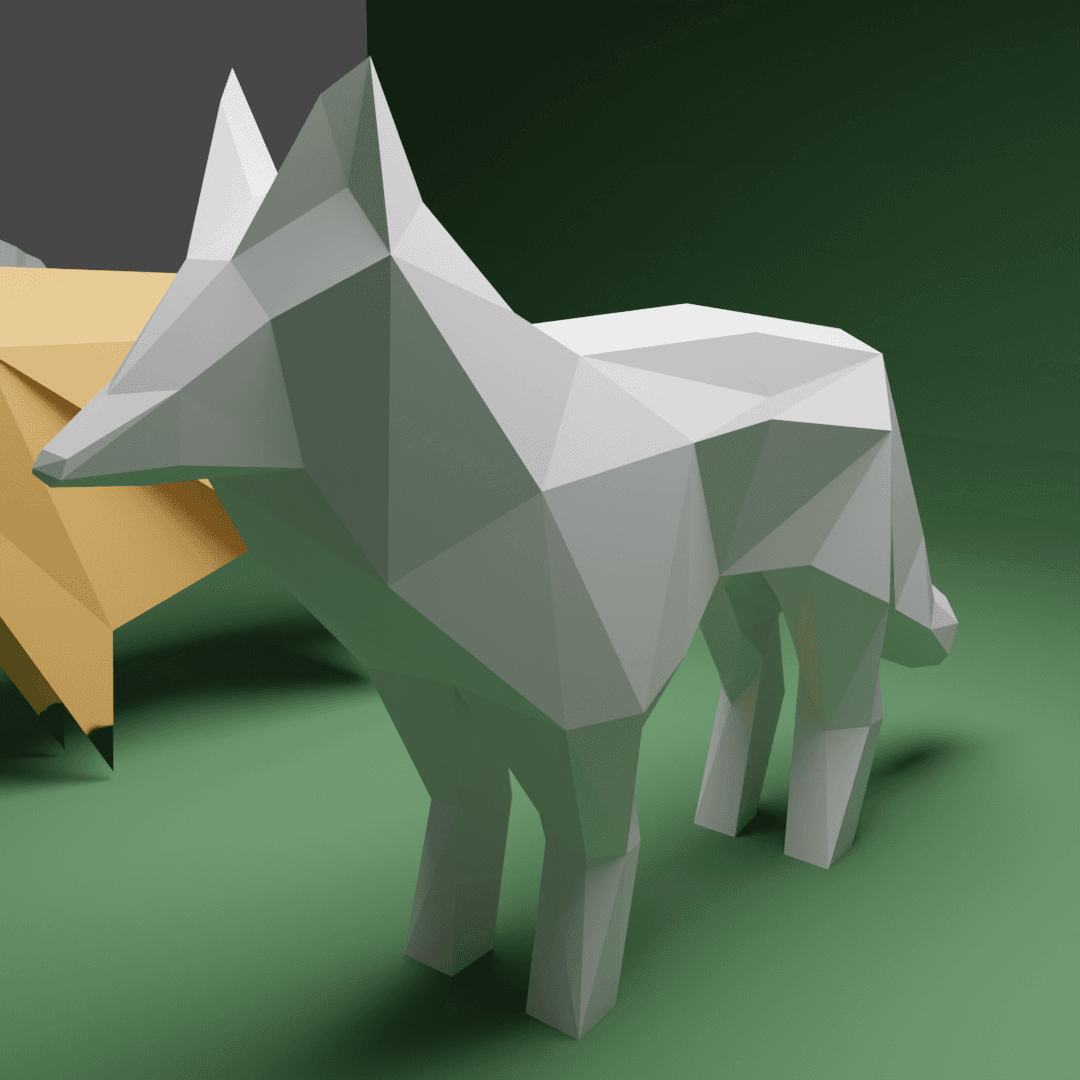 Low Poly Foxes